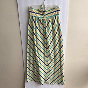 Gap Kid's Girl Striped Knotted Halter Maxi Dress Size Large(10)